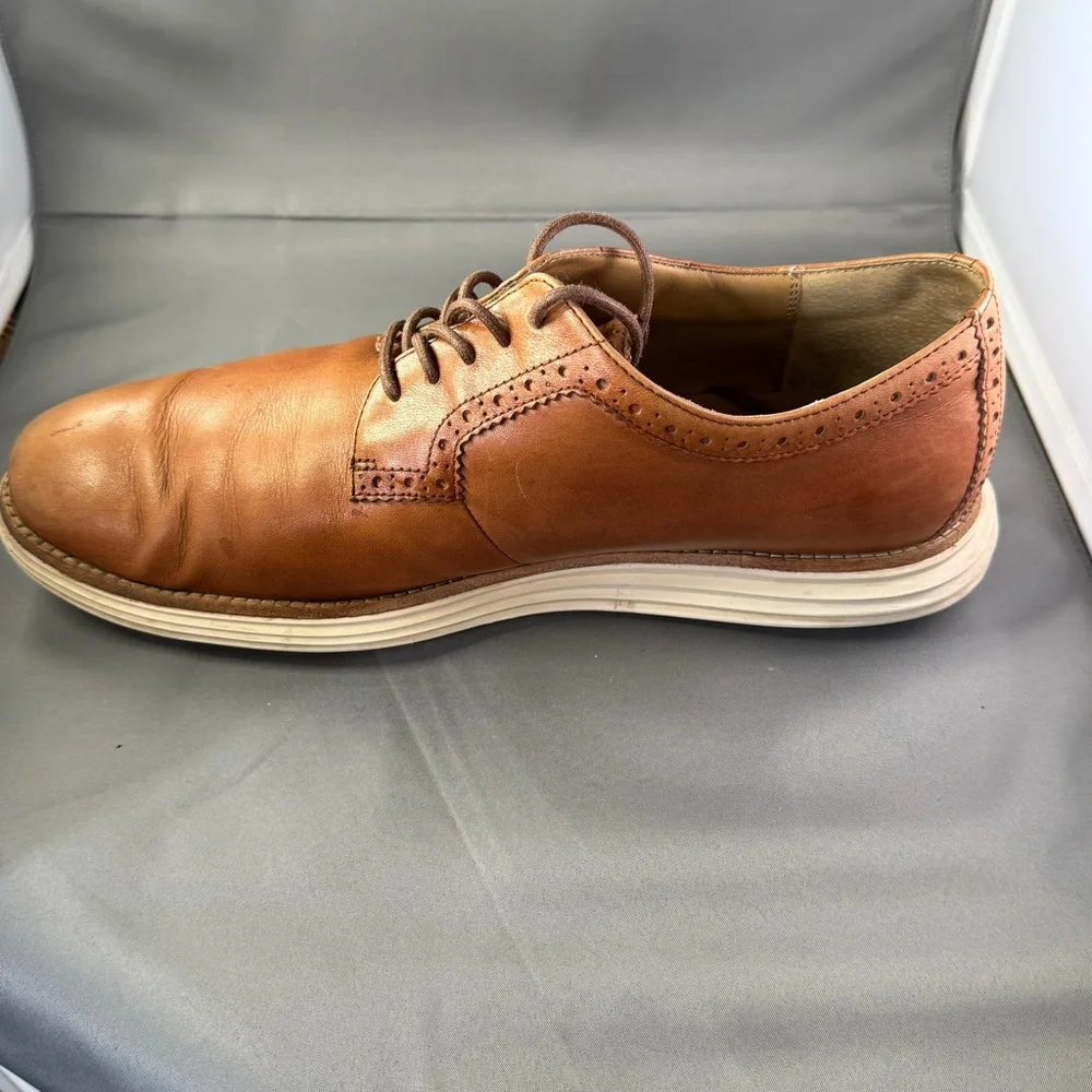 Cole Haan LunarGrand Wingtip Oxford Brown Leather Shoes Men’s‎ 10.5M